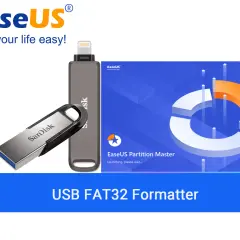Jak sformatować pendrive do FAT32? Zobacz EaseUS Partition Master, który pomoże Ci przygotować nośnik.