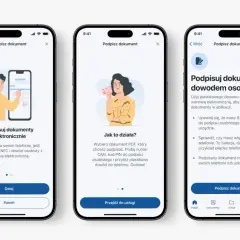 Jak zrobic mobywatel? Aplikacja pokazuje, jak podpisać dokumenty dowodem osobistym z warstwą elektroniczną, używając NFC w telefonie.