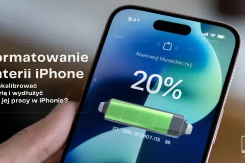 Jak poprawić kondycję baterii iPhone? Kalibracja i wydłużenie czasu pracy. Ekran pokazuje 20% baterii.