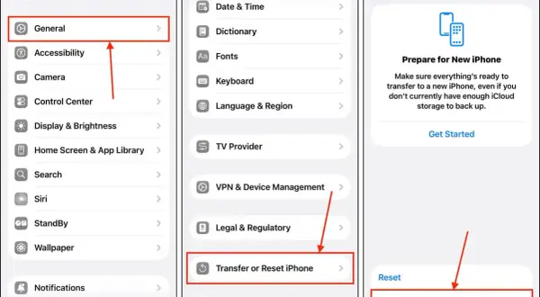 Gdzie znajdę usunięte aplikacje? W ustawieniach, wybierz Ogólne, a następnie Przenieś lub zresetuj iPhone'a.