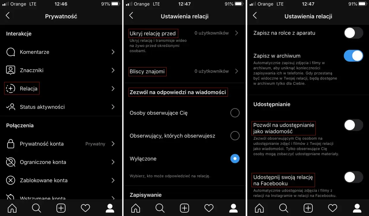 Jak ukryć przed kimś relacje na IG? W ustawieniach prywatności znajdziesz opcję 