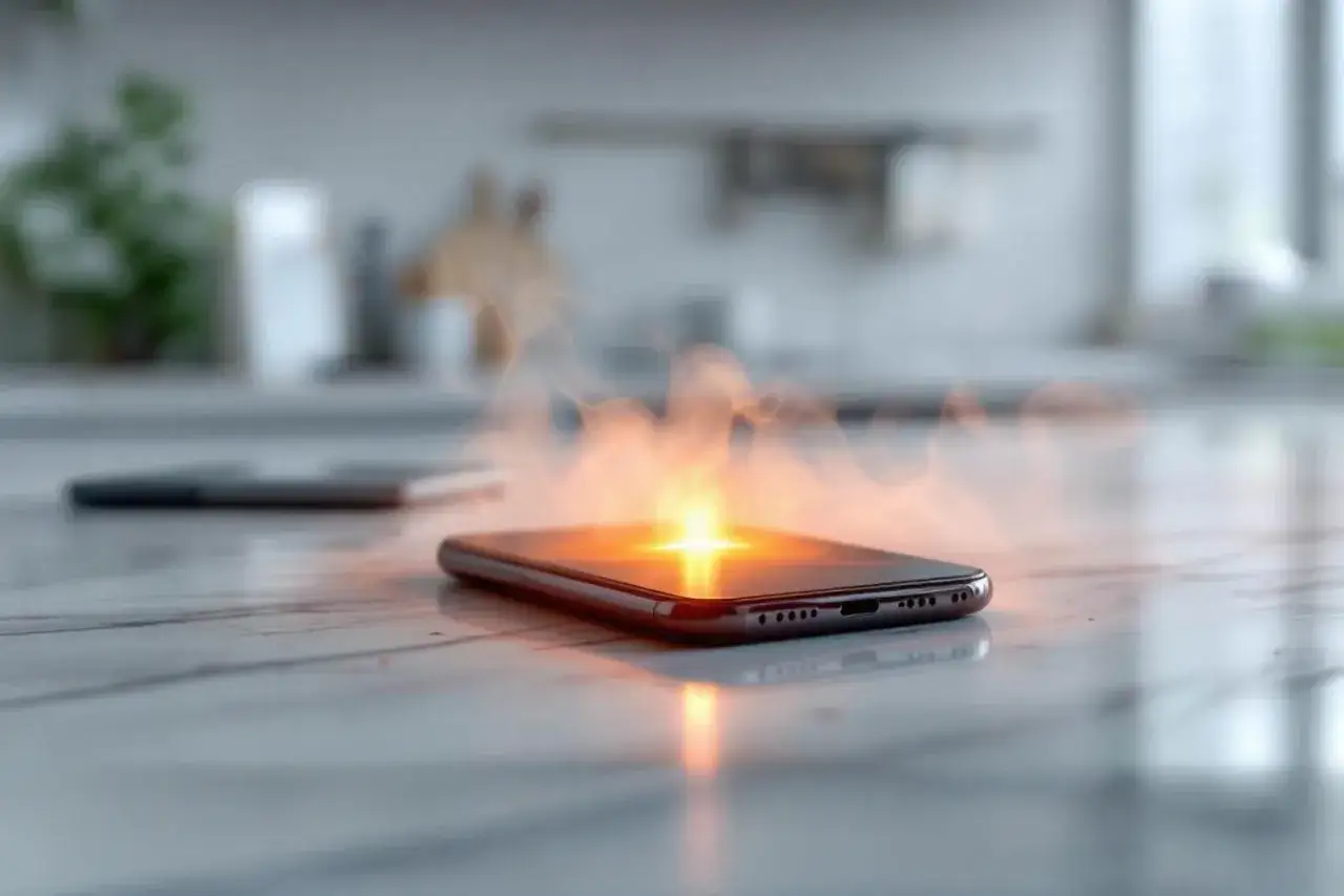 Telefon dymi i świeci na pomarańczowo, co może oznaczać przegrzewanie się. Czy to throttling?