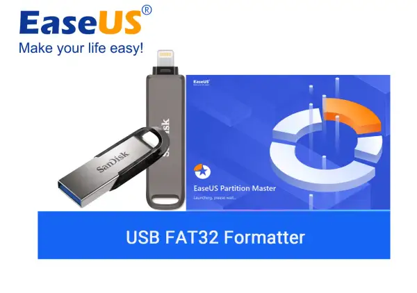 Jak sformatować pendrive do FAT32? Zobacz EaseUS Partition Master, który pomoże Ci przygotować nośnik.